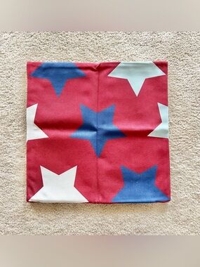 America The Beautiful Double Sided Fourth of July Star Pillowcover